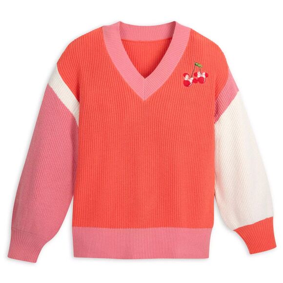 Disney Parks Minnie Mouse ICON "Cherries" Sweater by Her Universe S NEW